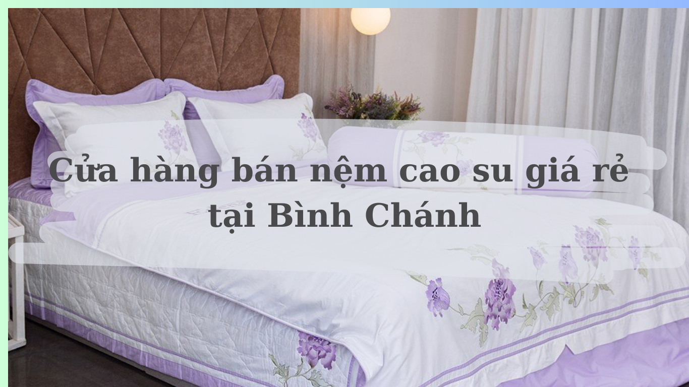 cửa hàng bán nệm cao su Bình Chánh