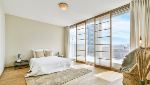 thiết kế phòng ngủ nhỏ có ban công