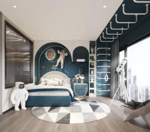 phòng ngủ cho bé trai 6 tuổi