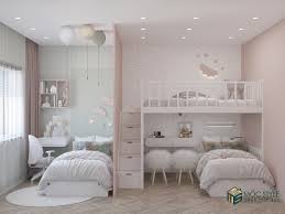 thiết kế phòng ngủ cho 3 bé gái