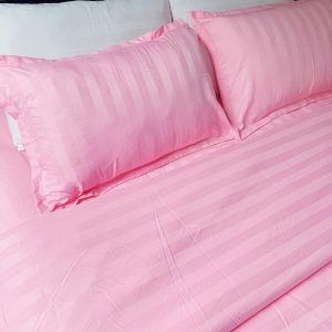 chăn ga gối đệm màu hồng